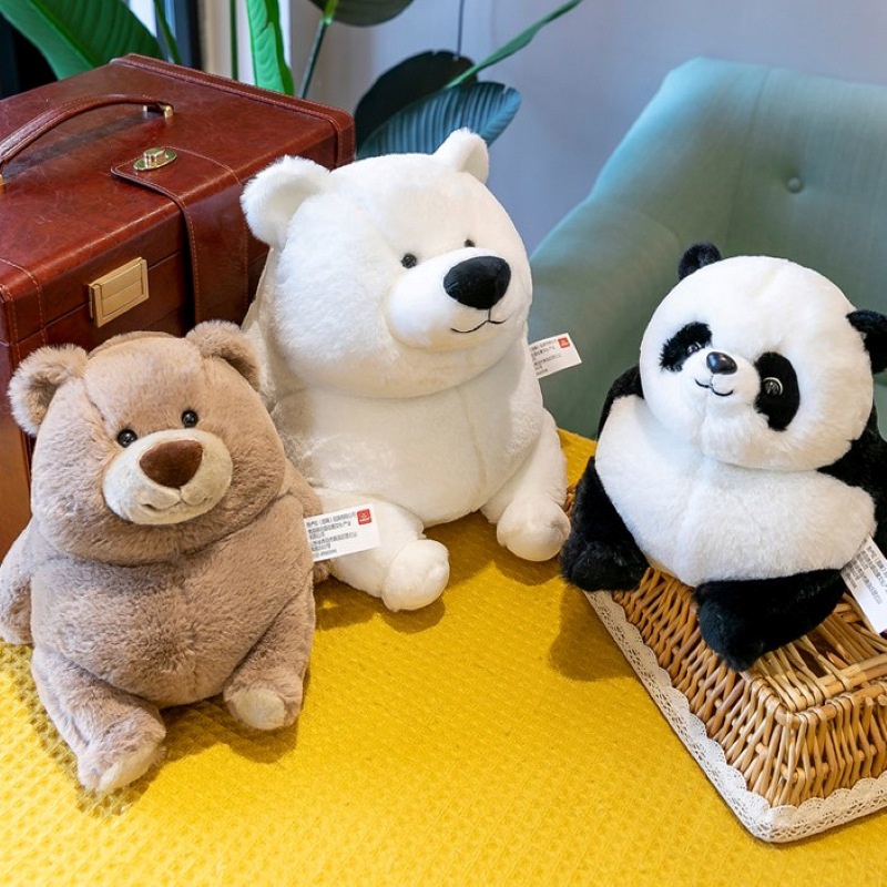 ตุ๊กตาฟิกเกอร์ We Bare Bears Panda Polar bear น่ารัก ขนาด 22 ซม. ของเล่นสําหรับเด็กผู้ชาย และเด็กผู้หญิง