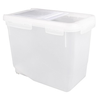 ถังข้าวสารพลาสติก 12 กก. ฝาสไลด์ KECH 6047  RICE BIN PLASTIC MEASURING 12kg KECH 6047