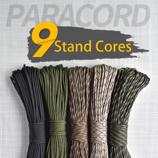 เชือกร่มพาราคอด PARACORD 550 แบบ 9 แกน ขนาด 4มม. ยาว 31 เมตร