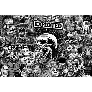 โปสเตอร์ รูปวาด กราฟฟิก วง ดนตรี พังก์ ร็อก The EXPLOITED (1978) POSTER 24"x35" Inch Scottish Punk Rock MUSIC