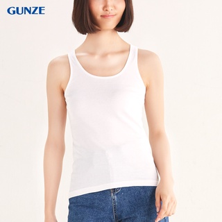 GUNZE เสื้อกล้าม หลังเต็ม รุ่น NH6106 สีขาว