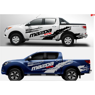 A-268สติกเกอร์BT-50PR ลายติดรถBT-50PR สติกเกอร์แต่งรถBT-50PR สติกเกอร์ติดรถMAZDA BT-50PRO สติกเกอร์ลายBT-50PติดรถBT-50PO