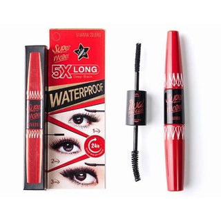 มาสคาร่า 2 หัว Sivanna Super Model 5X Long Mascara HF893