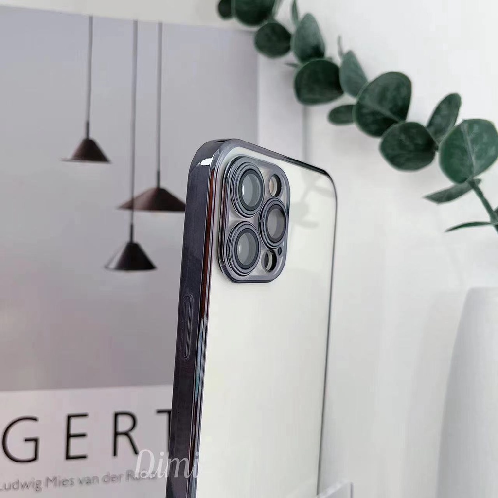 เคสนิ่ม เคสใสขอบเงา มีฟิล์มกันเลนส์ สำหรับ ไอโฟน 13 13Pro 13Promax 12 12Pro 12Promax 11 11Promax เคสไอโฟน 12 Pro max - รูปที่ 5