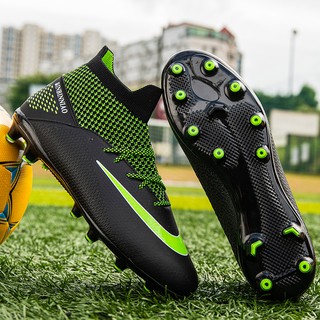 FG Size 35-45 รองเท้าสตัส รองเท้าฟุดบอลมข้อ รองเท้าสตาร์ท AG Soccer Shoes