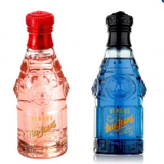 Versace Blue Jeans for Men 75ml. + Versace Red Jeans For Women EDT 75ml.