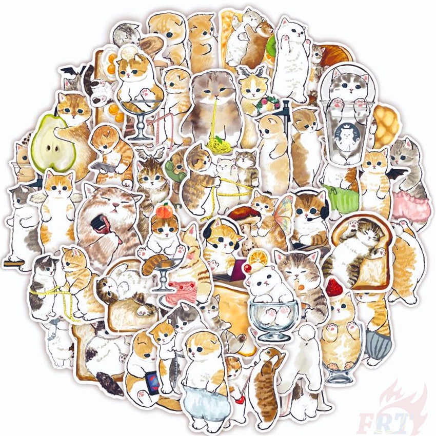 50Pcs/Set Kawaii Kittens Series 03 Cats Pets สติ๊กเกอร์ DIY Fashion Waterproof Doodle Decals สติ๊กเกอร์