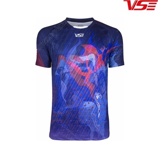 เสื้อกีฬาคอกลม VS VENSON สีม่วง (VT-0106P)