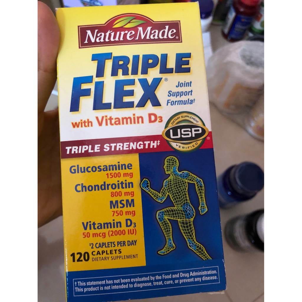 Siampillกลูโคซามีน Nature Made Triple Flex, Glucosamine 1500 mg