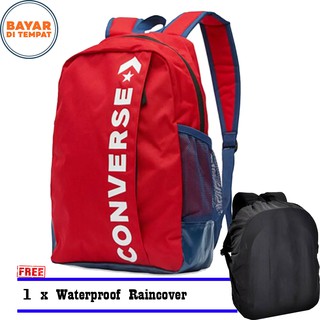 Shopee 9.9 SUPER Tas Ransel เสื้อกันฝนลําลอง CT 500 สีแดง ของแท้ สําหรับผู้ชาย ผู้หญิง