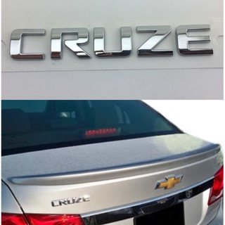 โลโก้ตัวอักษร แยก เชฟโลเรต ครูซ ชุบโครเมี่ยม 2011-2014 Chevrolet Chevy Cruze Rear Bowtie Emblem Tailgate Emblem Rear