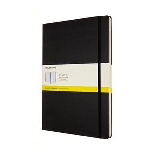 Moleskine สมุดปกแข็งตาราง A4 ดำ Moleskine Hardcover Book A4 Black