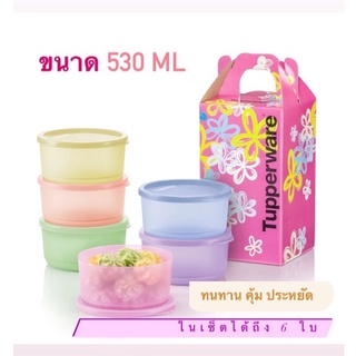 Tupperware Summer Fresh Round Set 6 ใบ ขนาด 530 ml