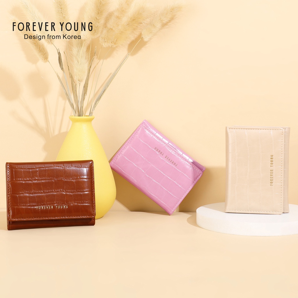 กระเป๋าสตางค์ perfect for you（forever young）🔥🔥🔥กระเป๋าสตางค์ใบสั้น3 พับ กระเป๋าสตางค์ผู้หญิง WGB72