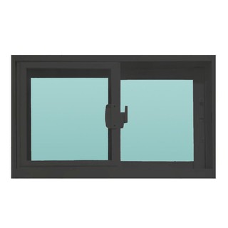 Aluminum window ALUMINUM SLIDING WINDOW S-S ONE STOP 80X50CM GRAY Sash window Door window หน้าต่างอลูมิเนียม หน้าต่างAlu