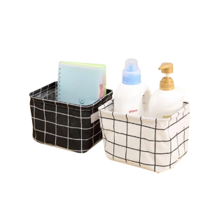 #XX24 Small storage basket colorful ตะกร้า ตะกร้าเก็บของ ตะกร้าผ้า กล่องเก็บของ ตะกร้าพับได้ กล่องพับ ขนาดเล็ก