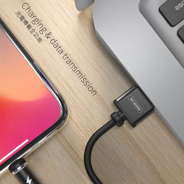 WK WD-C046 Design Attraction ชาร์จสายเคเบิลข้อมูล USB แม่เหล็ก