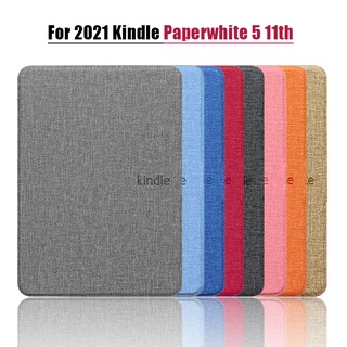 2021 เคสหนัง PU แม่เหล็กสําหรับ Amazon Kindle Paperwhite 5 11th 6.8 นิ้ว