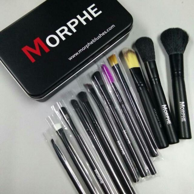 MORPHE 12 ชิ้น TIN MAkeup BRUSH SET