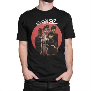 เสื้อยืดโอเวอร์ไซส์สไตล์ใหม่ขายร้อน Gorillaz Men เสื้อยืด Alternative Rock TeeS-3XL