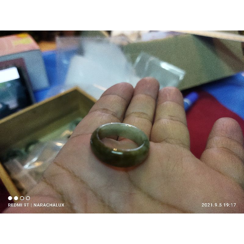 แหวนหยก ขนาด 50/5.5 หยกเขียว  หยกขาว หยก3สี หยกกิบบ่เสี้ยน(สองสี)แท้ เกรดพรีเมี่ยม  import จาก พม่า
