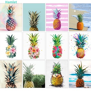 Hamlet  【40x50cm】~pineapple~ Painting by Number kid for adult / paint by number home decor / handmade painting on canvas for adult/ / high quality DIY Painting by numbers