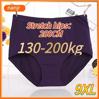 Plus size womens underwear plus size Wide hips panty high waist abdomen cotton modal cotton extra large /Seluar Dalam Wanita