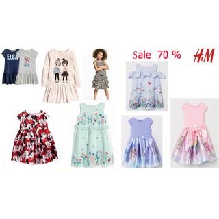 ชุดเด็กผู้หญิง h&amp;m  เดรสเด็กผู้หญิง เสื้อผ้าเด็กผู้หญิง พร้อมส่ง