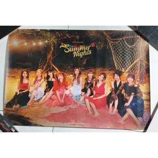 โปสเตอร์ ของแท้ จาก อัลบั้ม TWICE - Summer Nights Album พร้อมส่ง Kpop ทไวซ์ Poster