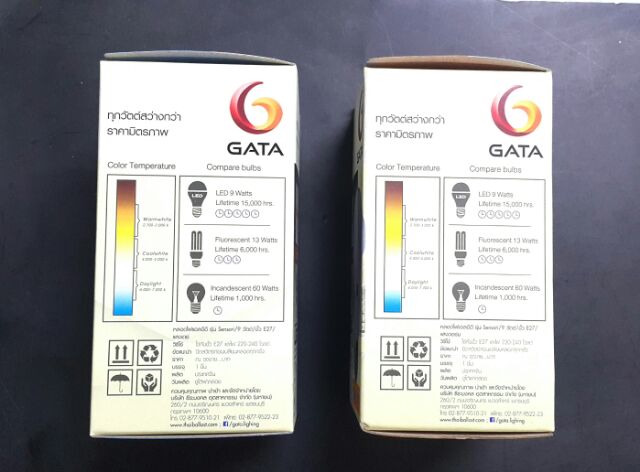 Gata LED เซ็นเซอร์แสงอาทิตย์ กลางวันปิด-กลางคืนเปิด เปิดปิดอัตโนมัติ 9w Light Sensor รุ่น Sensori - รูปที่ 2