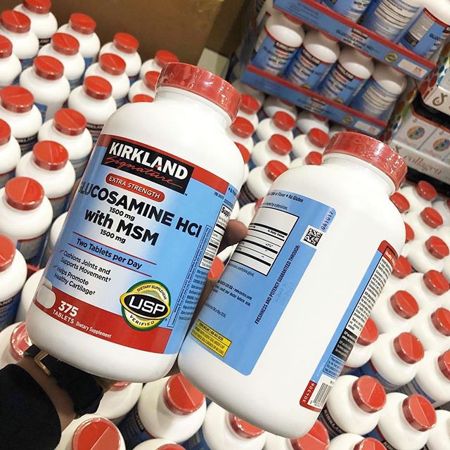 เคิร์กแลนด์ Signature™ Glucosamine HCI with MSM 375 เม็ด USP Verified