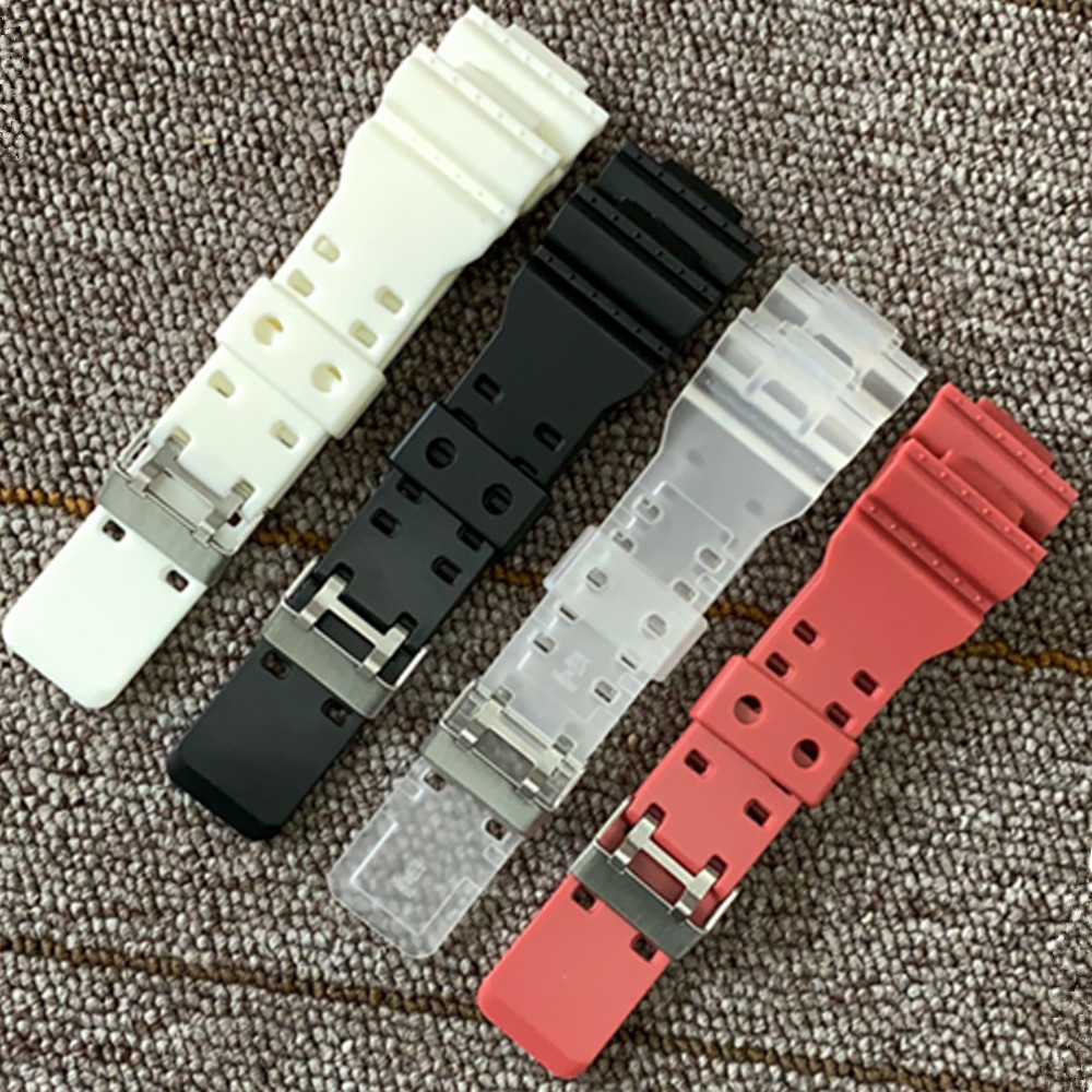 สายนาฬิกา 30x16 mm ใช้ได้กับ Casio G Shock และ Sport Watch มีทั้งสายดำด้านและดำเงา
