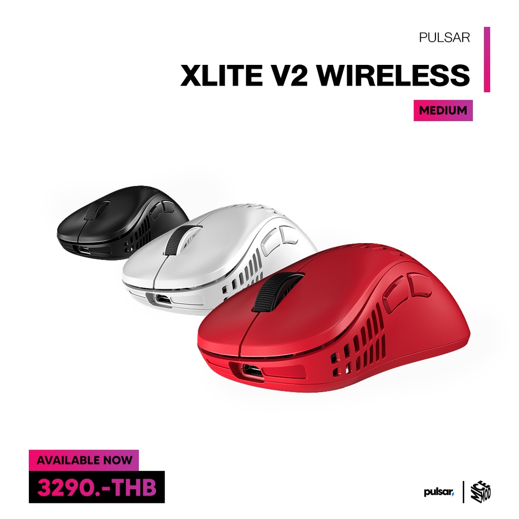 เมาส์ Pulsar Xlite V2 Wireless [Medium] (ประกัน 2 ปี) Shopee Thailand