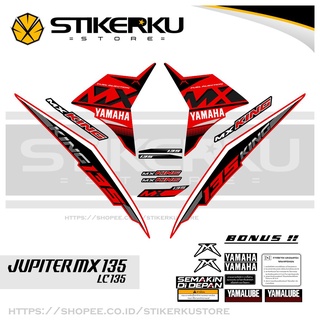 สติกเกอร์ Jupiter MX 135 EXCITER 135 LC 135 STRIPING STOCK STICKER STOCK DECAL 2010-2015 MX135 2010 2011 2012 2013 2014 2015