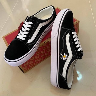 Vans Old Skool ลายดอก daisy 🌻 สินค้าพร้อมกล่อง 🔥🌸💈