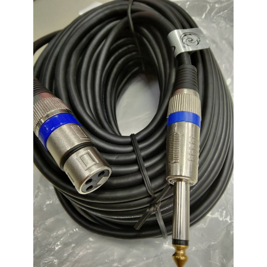 สายไมค์สำเร็จพร้อมใช้ เสียบไมค์ แจ็คเมีย+แจ็คผู้ความยาวร10-50เมตร พร้อมใช้งาน สายไมค์ สัญญานดีทนทาน