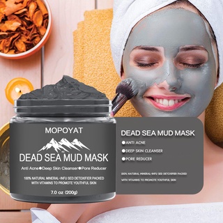 Dead Sea Mud Facial Mask Blackheads Acne Removing Deep Cleaning Hydrating for Face Body 200g