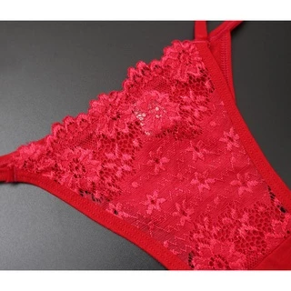 สินค้าพร้อมส่งจากไทย💥Angle Bra 💥(N653) กางเกงในเอวสายเดี่ยว แต่งด้านหน้าลูกไม้ สวยเซ็กซี่