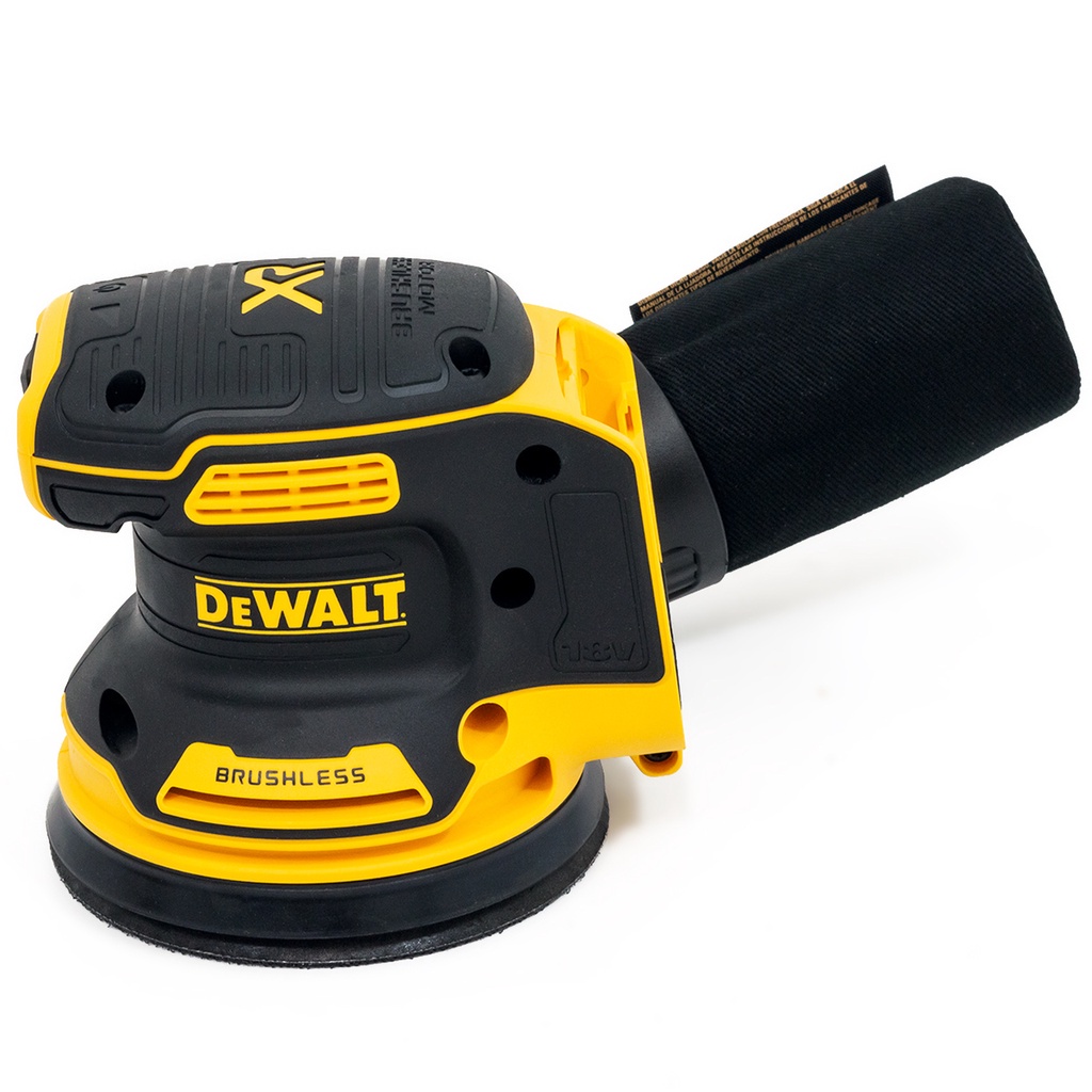 DEWALT DCW210N-KR เครื่องขัดกระดาษทรายไร้สาย 125mm/18V-20V (เครื่องเปล่า)/Brushless Motor รับประกัน 