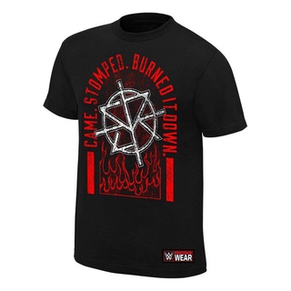 ❐☊♙Wwe Seth Rollins Came Stomped Burned It Down T-Shirt Black Valentines Gift Black