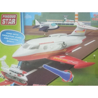 เครื่องบินประกอบ police aircraft 39pcs DIY plane-series