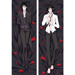 【พร้อมส่ง】ปลอกหมอน ลายอนิเมะ Black Butler Sebastian Michaelis Dakimakura ขนาด 50 ซม. X150 ซม. สําหรับตกแต่งบ้าน