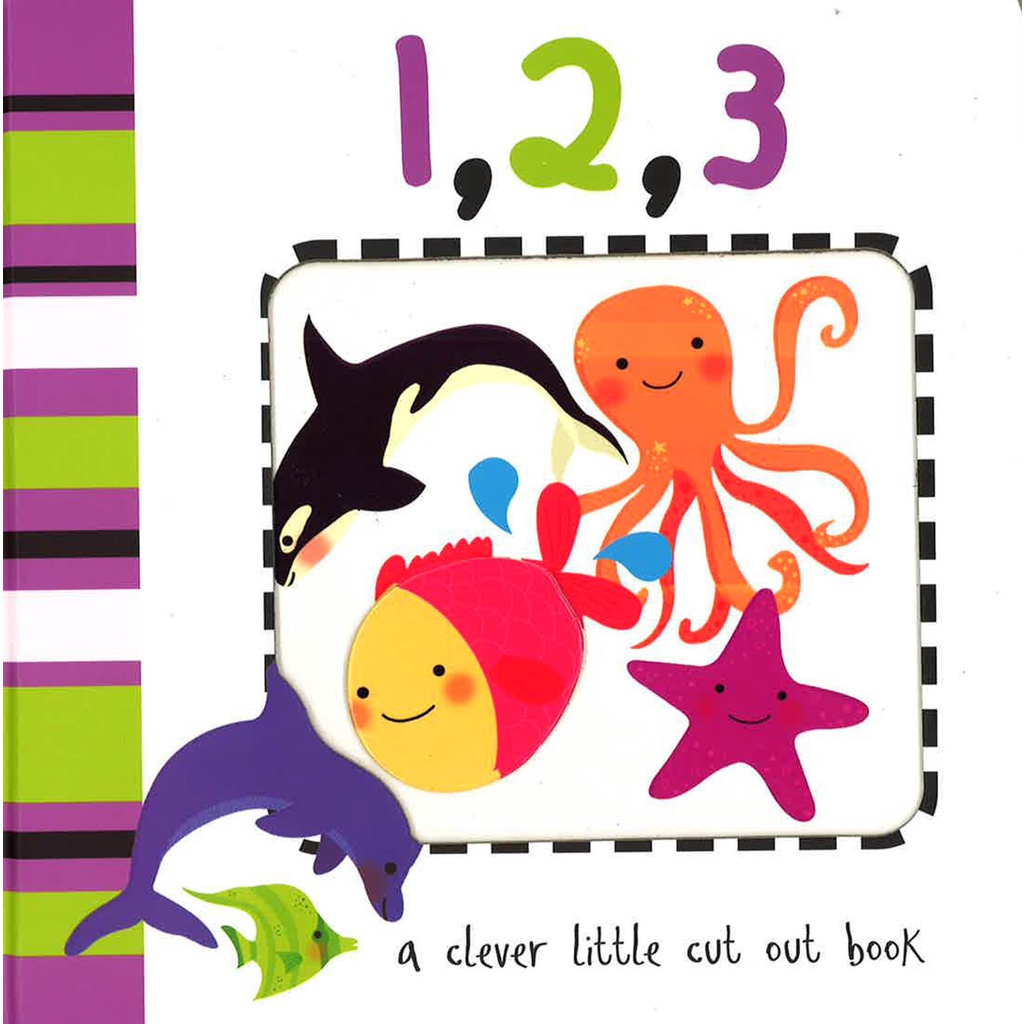 BBW หนังสือ Cut Out Board Books - 123 Counting ISBN: 9781786904171
