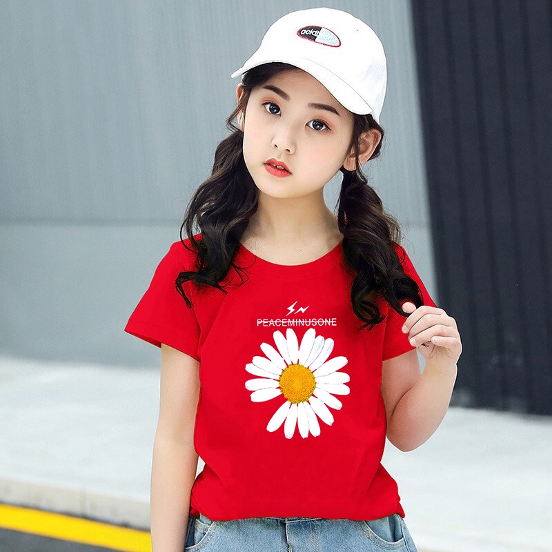 H77เสื้อเด็กแฟชั่ง เสื้อยืดแขนสั่งได้ทังเด็กชายและเด็กหญิง ลายสวยน่ารับ ผ้านุ่นใส่สบายมี7สีให้เลือก