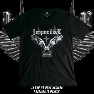 เสื้อยืดคอกลมโอเวอร์ไซส์ และไซส์ธรรมดา แนวสตรีท - Jeopardize Believe Oversize &amp; Normal size Tee Shirt