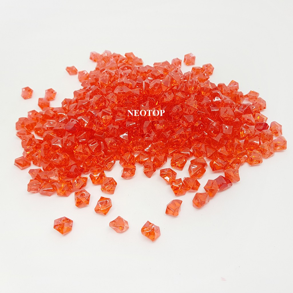 หินสายรุ้ง สีแดง#08 ขนาด 1.5cm. ไม่มีรู 1แพ็ค400เม็ดขึ้นไป - neotop - รูปที่ 5