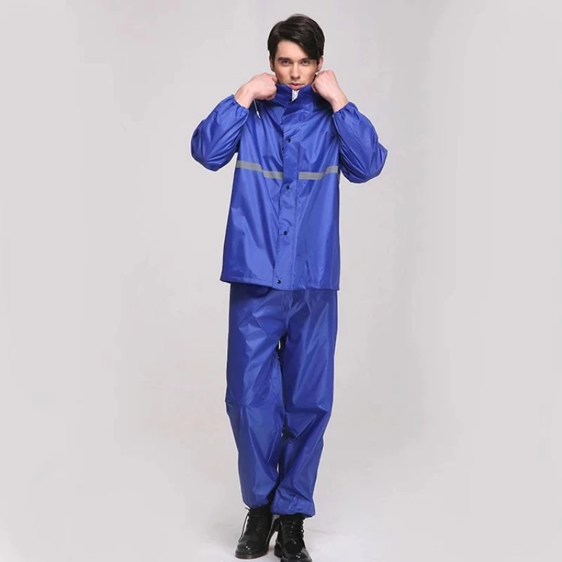 ชุดกันฝน เสื้อและกางเกง มีแถบสะท้อนแสง รุ่น 130 thumbnail 5