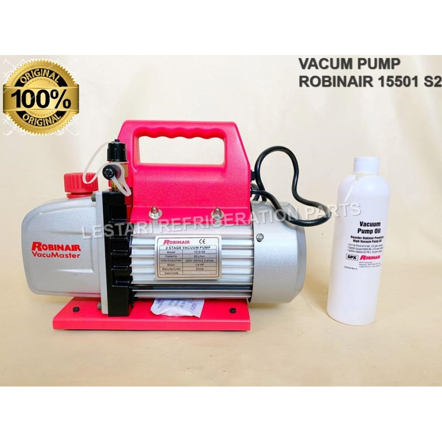 ปั๊มสูญญากาศ ROBINAIR 15501 S2 1/2 HP