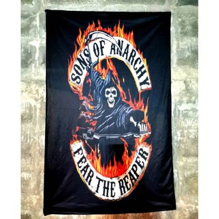  ผ้าตกแต่งผนัง ผ้าธง ลายSON OF ANARCHY