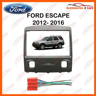 หน้ากากวิทยุรถยนต์ FORD ESCAPE 2DIN รถปี 2006 - 2011 รหัส NV-FR-021